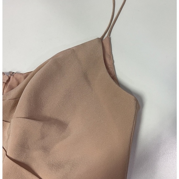 NWT Zimmerman Midi Length Silk Folded Pink Dress- Size 3 (US 8-10) - Picture 9 of 11